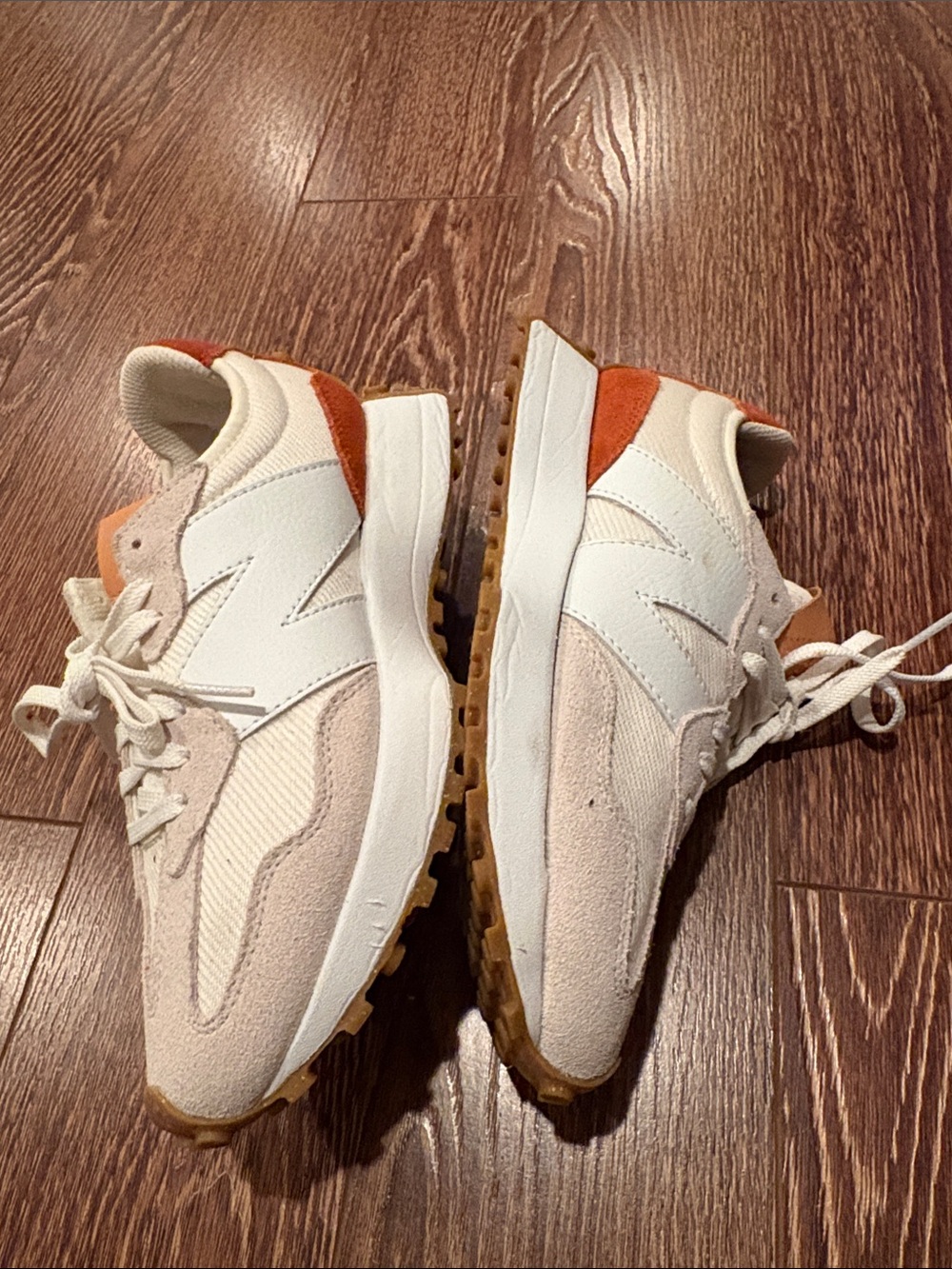 New Balance Men's Cream & Tan Suede-Accent Sneakers - Picture 3 of 8